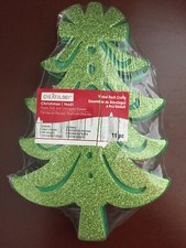CREATOLOGY FOAM FELT CORRUGATE GLITTER CHRISTMAS TREE 11 Pieces Kids Crafts