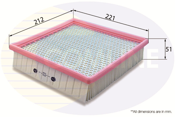 COMLINE EAF901 Air Filter for CHRYSLER,JEEP,LANCIA