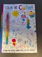 Color Me Cute Coloring and Activities plus Stickers