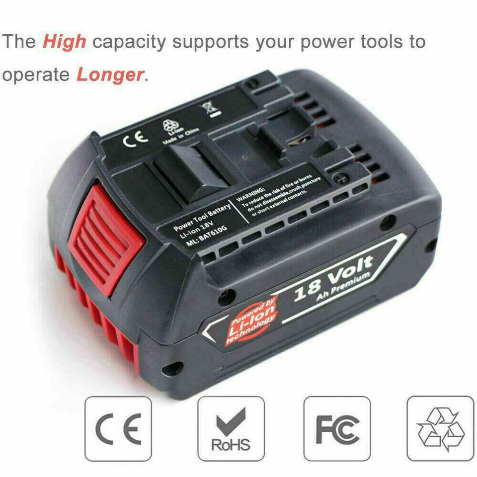 NEW For BOSCH 18V 4.0Ah Li-Ion Gba 18V Battery Professional GSR GSB Bat618 Bat618g Bat609 Gsr18v Gb I.1190035940 - Foto 11