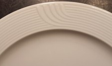 Bauscher Porzellan 1x Speiseteller 25,6 cm weiß Relief Wellenrand