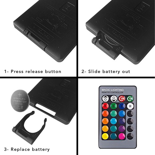 RGBW LED Light Bulb Remote Dimmable E27 3W 6W 8W 10W 12W Color Changing Lamp - Picture 7 of 17