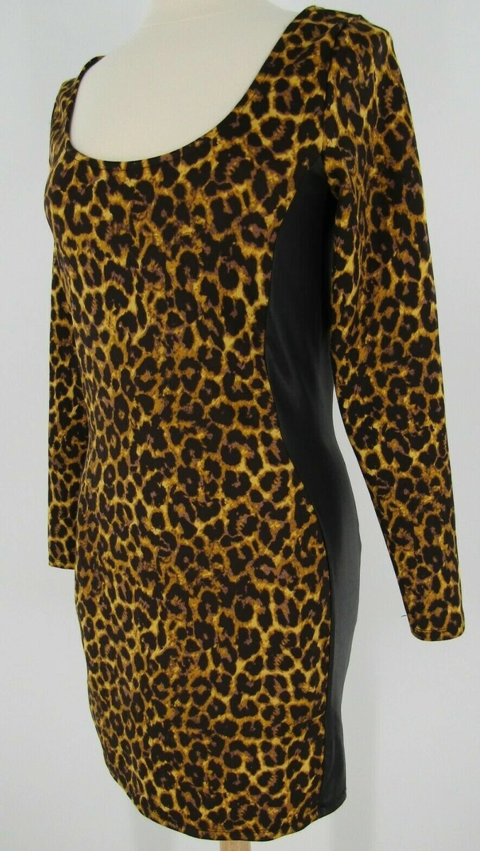 Robe Manches Longues Nicki Minaj Imprimé Léopard - Taille L - Neuf Sans étiquettes