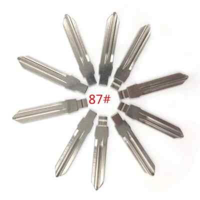 10pcs/lot Type 87# Metal Blank Uncut Flip KEYDIY/VVDI/JMD Remote Key Blade