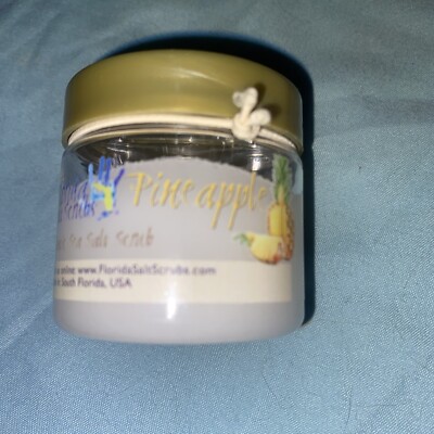 Florida Salt Body Scrub Pineapple 2.9 Oz Jar