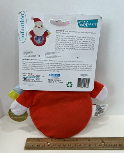 Infantino Seek & Squish Sensory Pal Santa w/ Gel-Bead Belly New 3 Months + - Picture 3 of 8