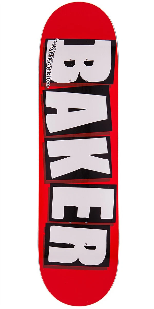 BAKER SKATEBOARD DECK Brand Logo White 8.5' BRAND NEW IN SHRINK | eBay