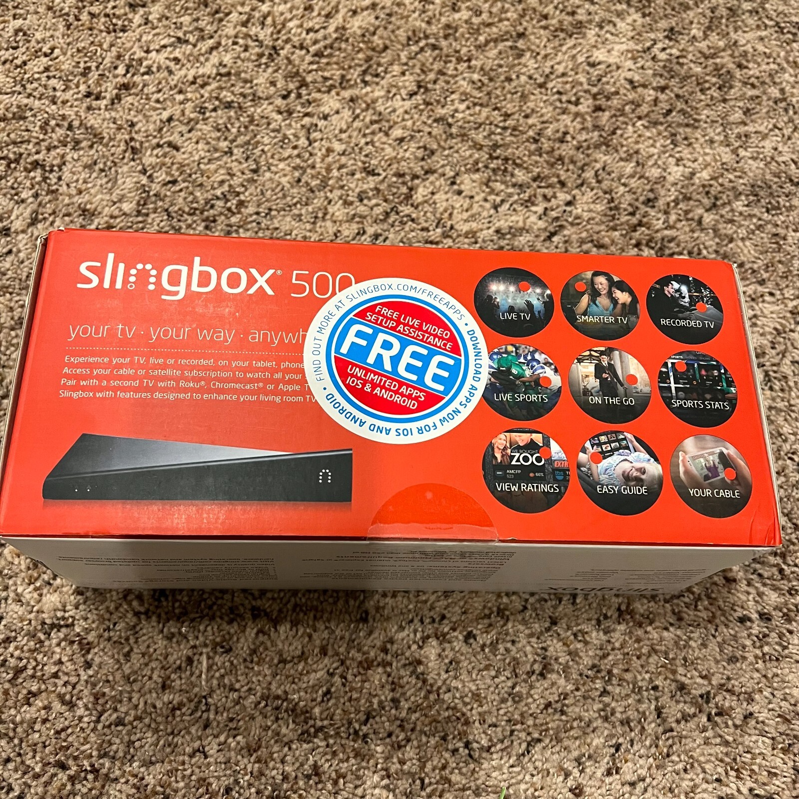 Slingbox SB500 Digital Media Streamer Watch TV Anywhere 753960013190 eBay