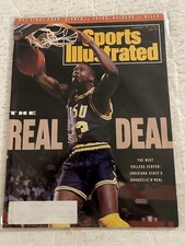 1991 Sports Illustrated LSU Tigers SHAQUILLE O'NEAL Real Deal SHAQ 1st Cover 