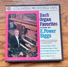 Bach Organ Favorites E Power Biggs Columbia MQ 435 Reel To Reel 7.5 IPS EX