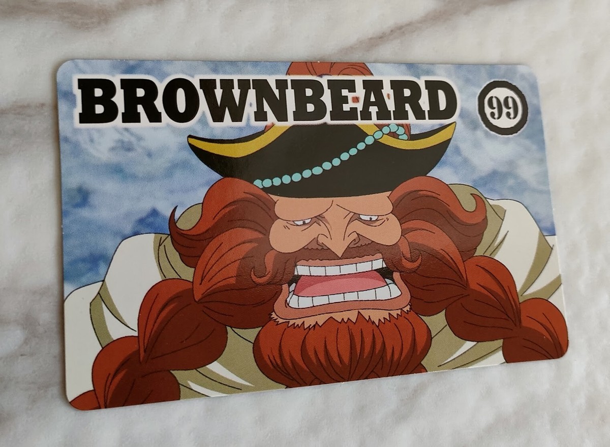 Brownbeard 99 ONE PIECE gum card Top Seika From Japan With