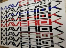 reflective letters compatible with MAVERICK logo tailgate insert flag