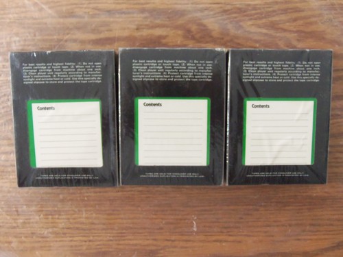TENSAR 8 TRACK RECORDING TAPE-- 3 TAPES ALL SEALED -- 80 MINUTES EACH - Photo 2/3