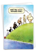 1 Funny Fathers Day Card with Envelope - What...