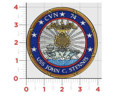 4'' NAVY CVN-74 USS JOHN C STENNIS EMBROIDERED PATCH