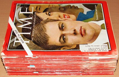 JANUARY 6 -JUNE 30 1967 TIME MAGAZINE LOT OF 20 DIFFERENT