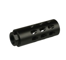 Aluminum Black Color Muzzle Brake Compensator 1/2x28 TPI Thread For .17HMR