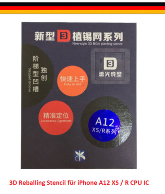 Kaisi A12 3D BGA Mobile IC Reballing Schablone Stencil für iPhone XS  XR #J3