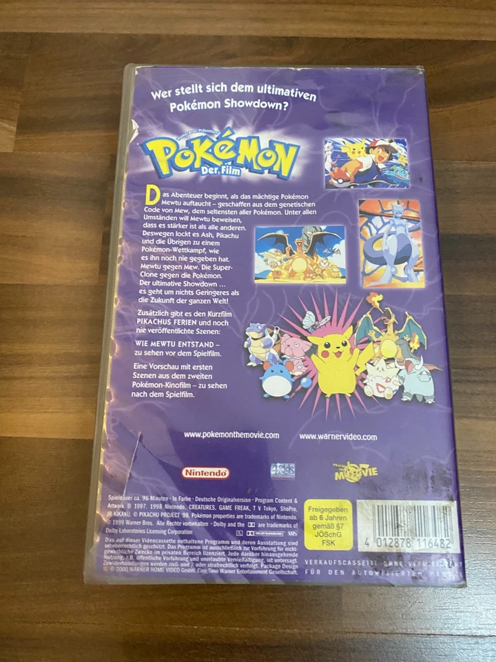 Pokémon der Film Mewtu gegen Mew / Pikachus Ferien / VHS / Videokassette - Bild 2 von 3