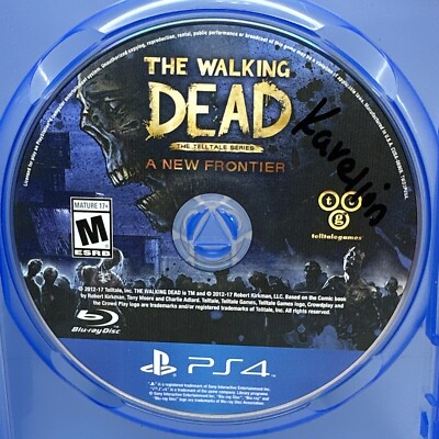 Walking Dead New Frontier PS4 Sony Playstation 4 Tested Works Disc Only Telltale