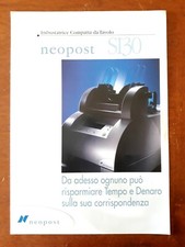 DEPLIANT VINTAGE PUBBLICITARIO MACCHINA IMBUSTATRICE NEOPOST 