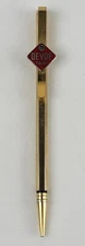 Vintage Devoe Paint Patented Mechanical Advertising Pencil Tie Clip c1949 Sign