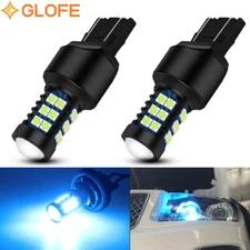 2X 7443 7440 LED 8000K Reverse Backup Brake Tail Stop Parking Light Bulbs CANBUS