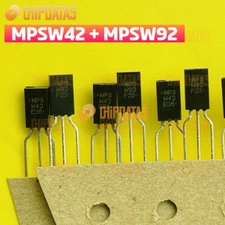 1Pair(2PCS) New  MPSW42 + MPSW92 TO-92L One Watt High Voltage Transistor