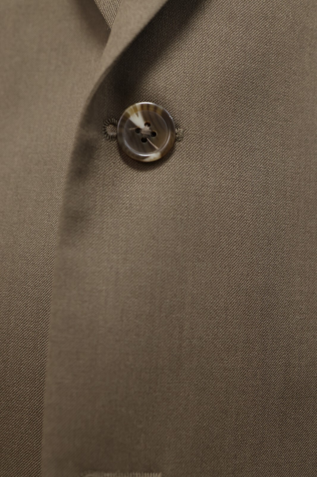 CHAPS mens solid brown 100% WOOL two button sport… - image 8