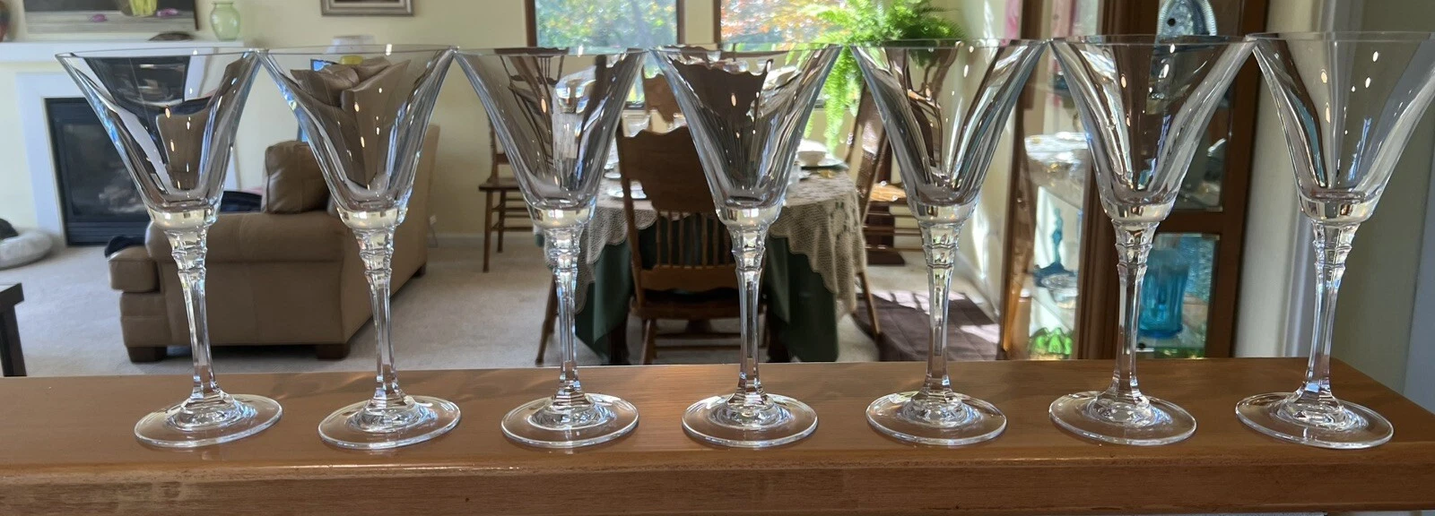 7 MIKASA ASCOT AUSTRIAN CRYSTAL 8.5” WATER WINE GOBLETS