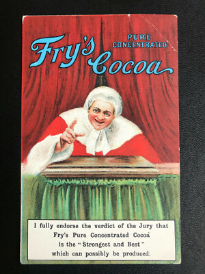 AK Litho (906) Werbung für Fry's Schokolade Cacao Richter um 1910