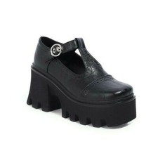 Vintage Women's Platform Mary Jane Faux Leather Dress Club Creeper Casual Shoes