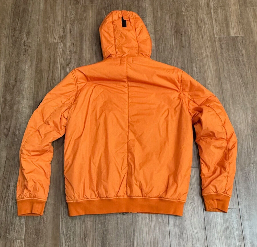 Giacca Stone Island tinta in capo Crinkle Reps NY pioggia inverno XXL rara felpa con cappuccio