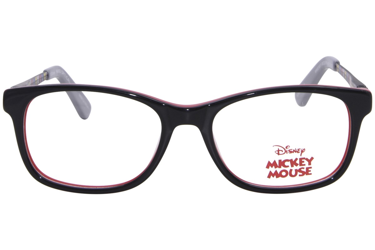 Disney Mickey Mouse MME907 Eyeglasses Youth Kids Black/Red Full Rim 46mm