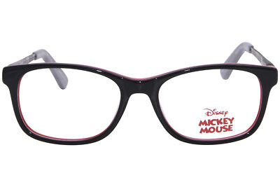 Disney Mickey Mouse MME907 Eyeglasses Youth Kids Black/Red Full