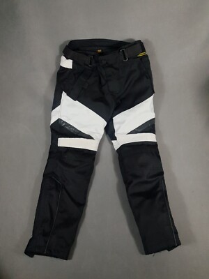 Oceanic Kodra Motorradhose Damen 32x26 schwarz weiß Textil Reißverschlüsse Windtex