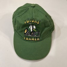 John Deere Kids Future Farmer Youth Green Baseball Hat Cap Embroidered