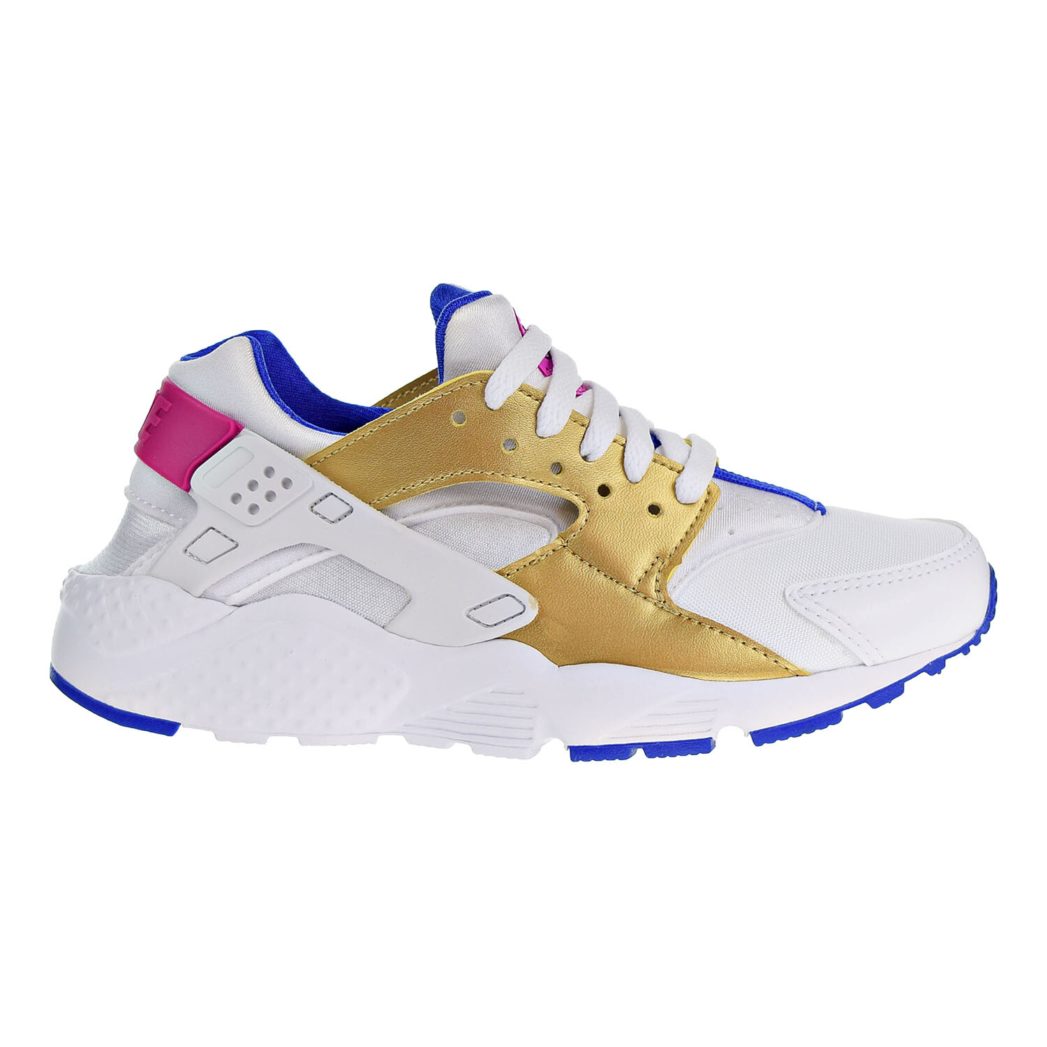huaraches blue and gold