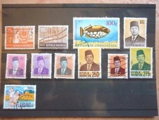 Indonesien 11 Marken gest. MW 9,00 Euro aus 1969-1986
