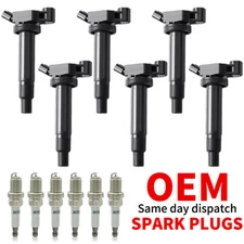 🔥6x Ignition Coil + Spark Plug for 2001-2006 Toyota Sienna 3.0L/3.3L UF267 Pack