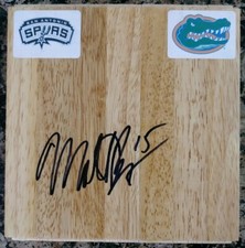 Matt Bonner in-person Autographed Floorboard. Florida Gators, San Antonio Spurs