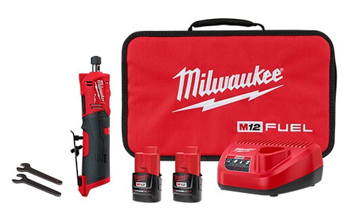 Milwaukee 2486-22 M12 FUEL 12V 2" Die Grinder Kit (2 Batteries + Charger)