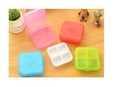 New Health Medicine Case Medical Pill Box Travel 4 Slot Case Storage Organizer