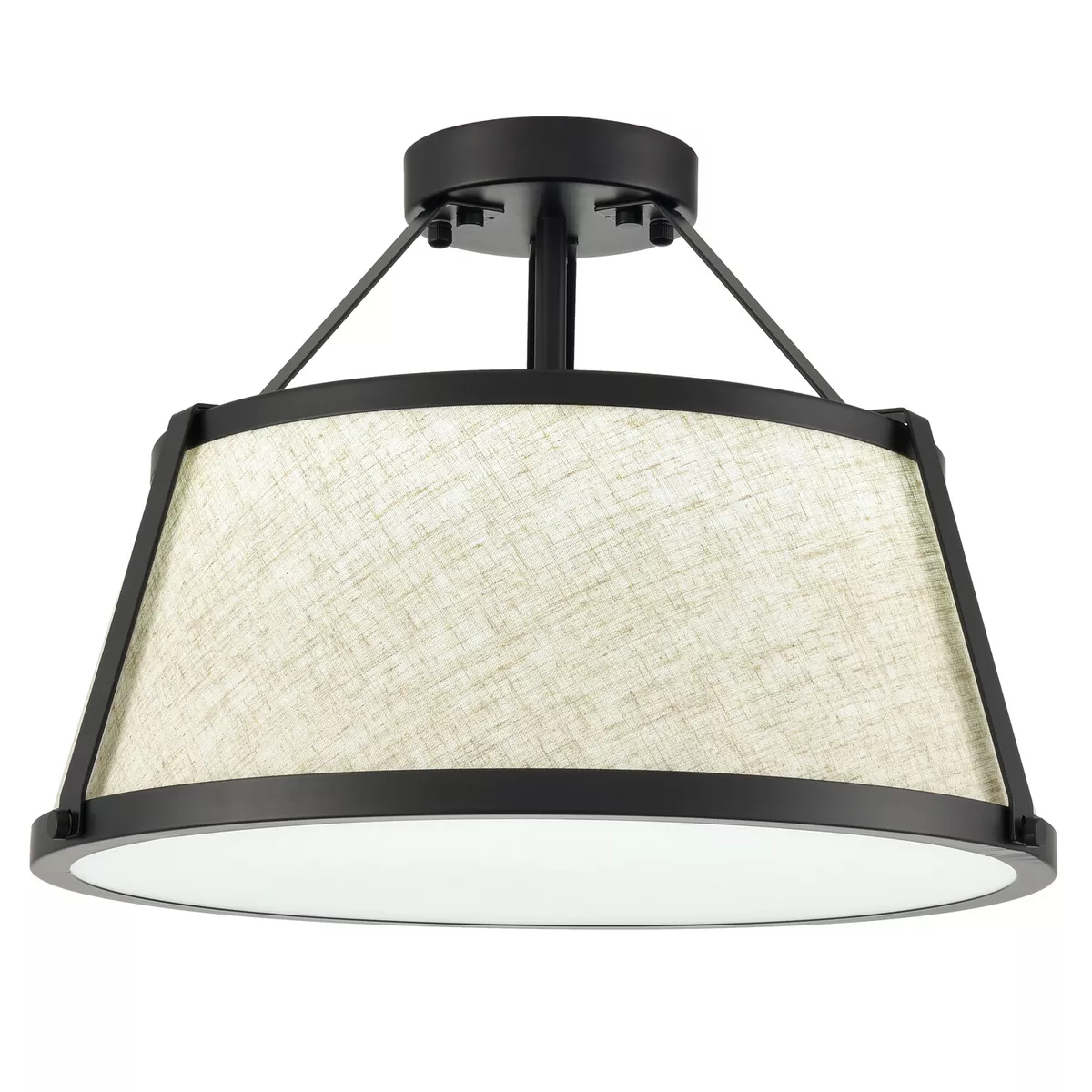 Drum shade semi flush mount deals