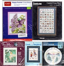 CHOICE: SEALED Stamped or Counted Cross Stitch or Crewel Embroidery Needlecraft
