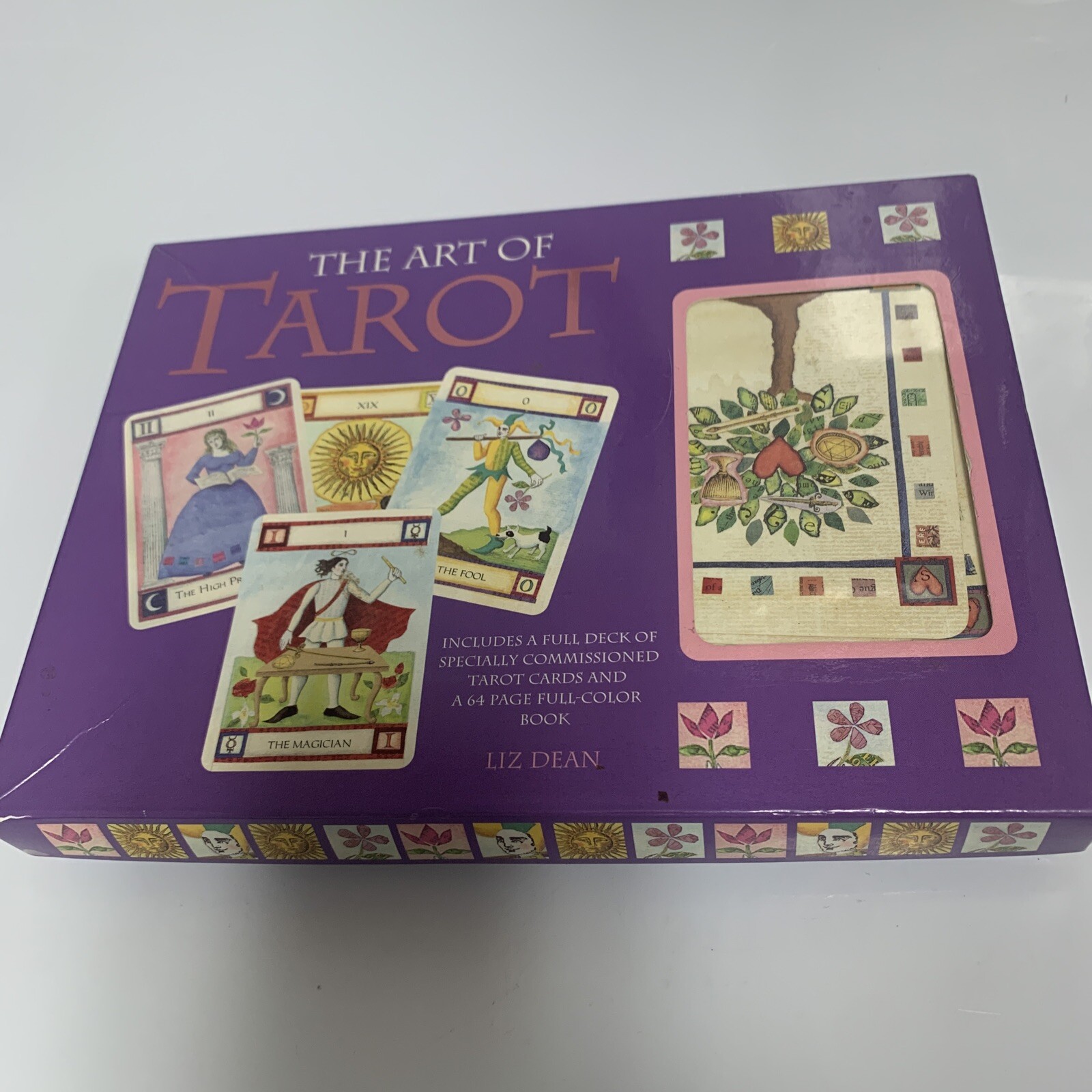 The Art Of Tarot by Liz Dean Full Color Book and 78 Card Tarot Deck eBay