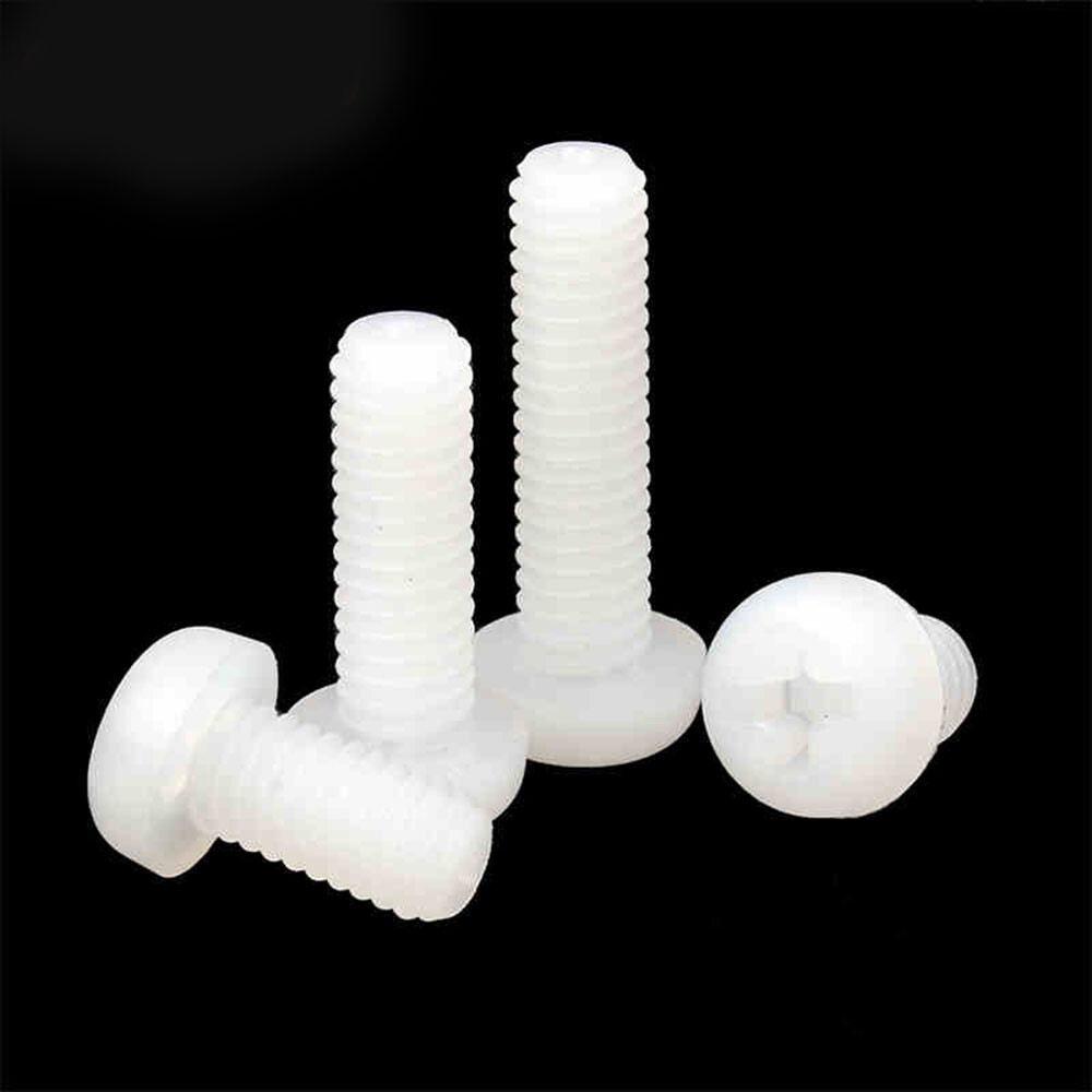 50/20Pcs M4 M5 M6 M8 White Round Head Phillips Screws Plastic Nylon Pan Head Screws -in Screws 50/20Pcs M4 M5 M6 M8 White Round Head Phillips Screws Plastic Nylon Pan Head Screws -in Screws