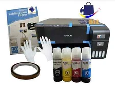 PRINTERWORLD612  Epson Ecotank Printer with SHIPPING Free Sublimation ink NEW