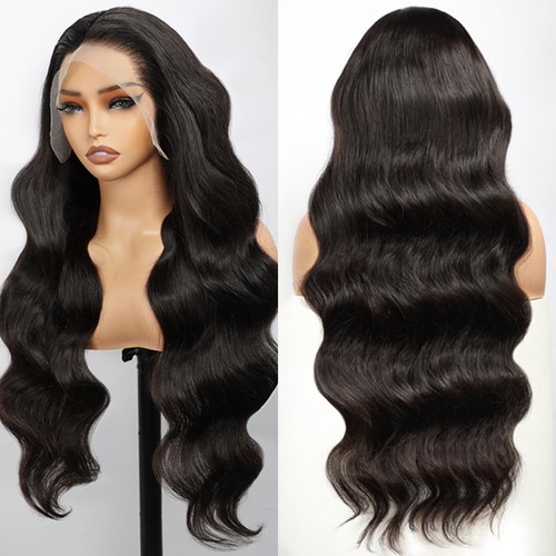 VKVL 28 Inch Body Wave Lace Front Wigs Human Hair Pre Plucked 13x4 HD Lace Fr... - Picture 5 of 7