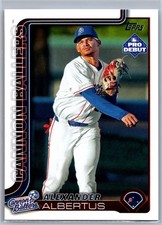 2025 Topps Pro Debut Paper Base Alexander Albertus Kannapolis Cannon Ballers